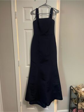 Amsale Ida Navy Blue Gown